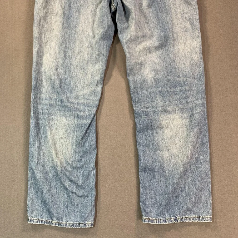 Levis 559 Jeans Mens 40x31 Blue Denim Relaxed Straight Leg Light‎ Wash Faded